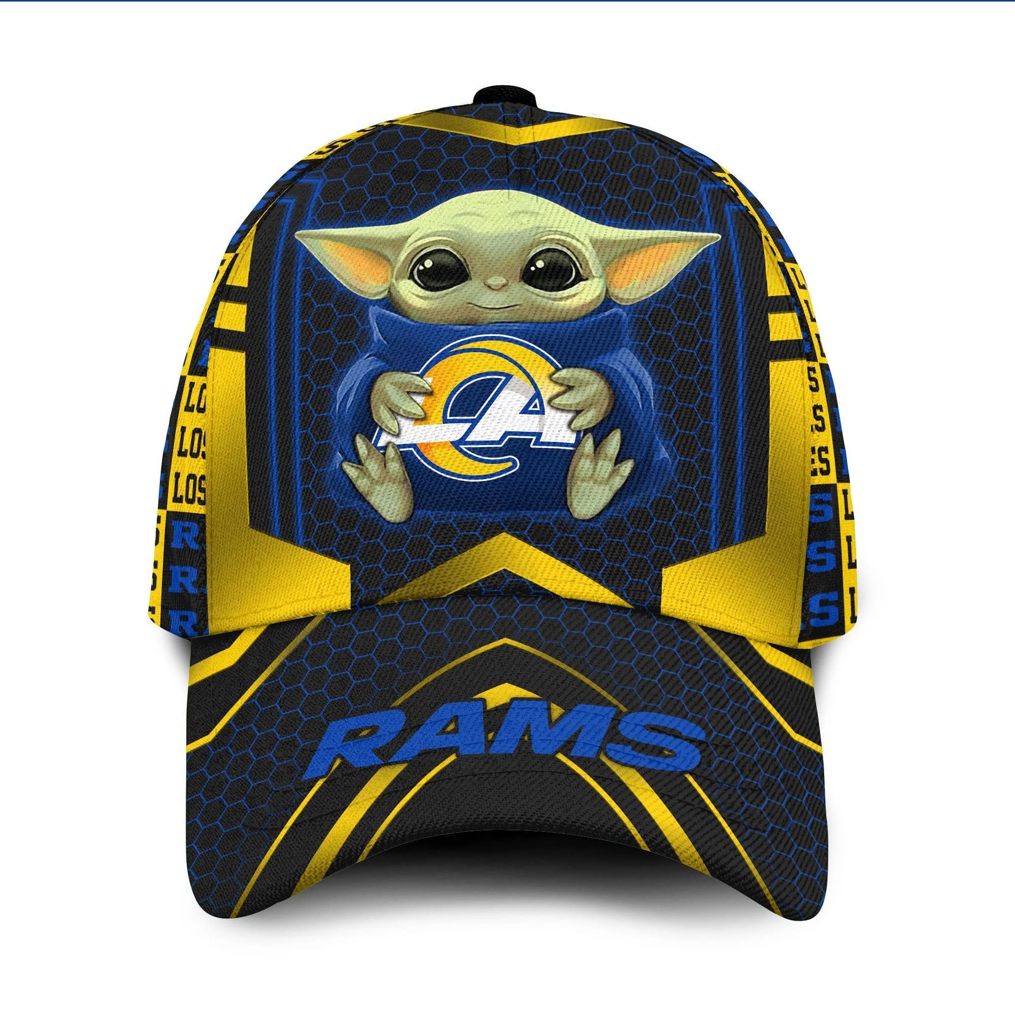 Los Angeles Rams Baby Yoda All Over Print 3D Classic Cap