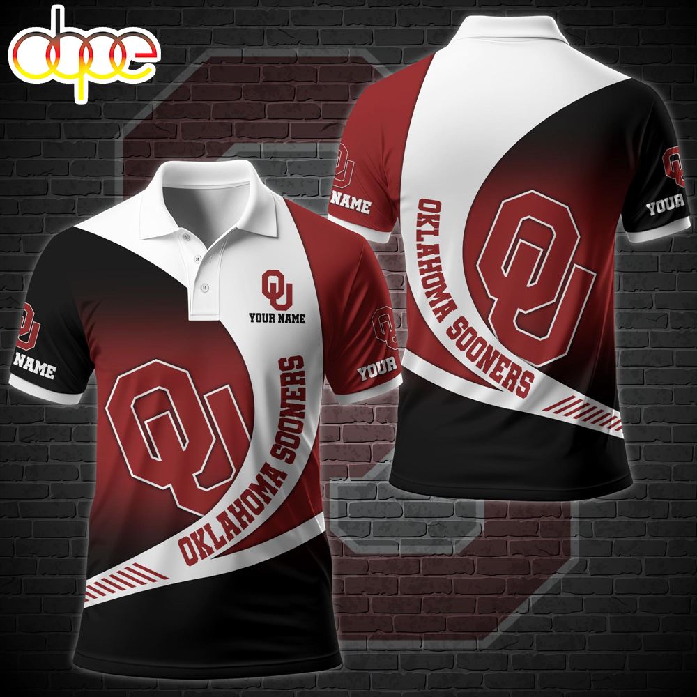 NCAA Oklahoma Sooners Team Polo Shirt Custom Your Name