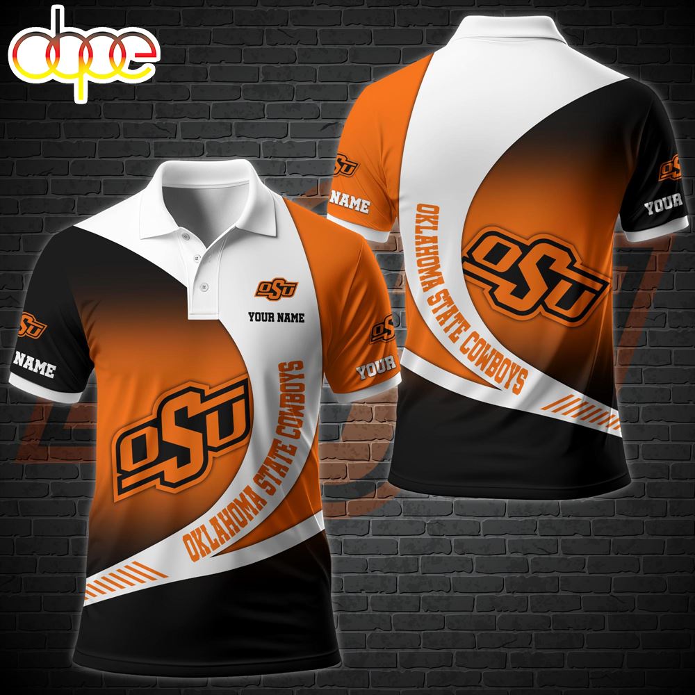 NCAA Oklahoma State Cowboys Team Polo Shirt Custom Your Name