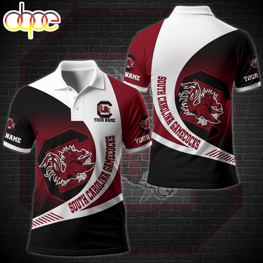 NCAA South Carolina Gamecocks Team Polo Shirt Custom Your Name
