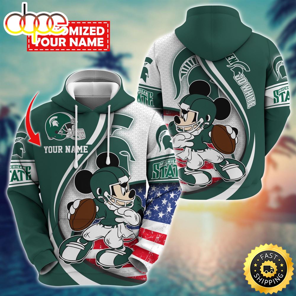 NCAA Michigan State Spartans Mickey Custom Hoodie Trending Shirt