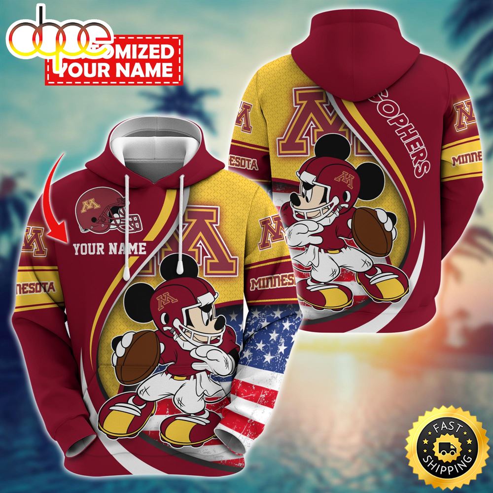 NCAA Minnesota Golden Gophers Mickey Custom Hoodie Trending Shirt