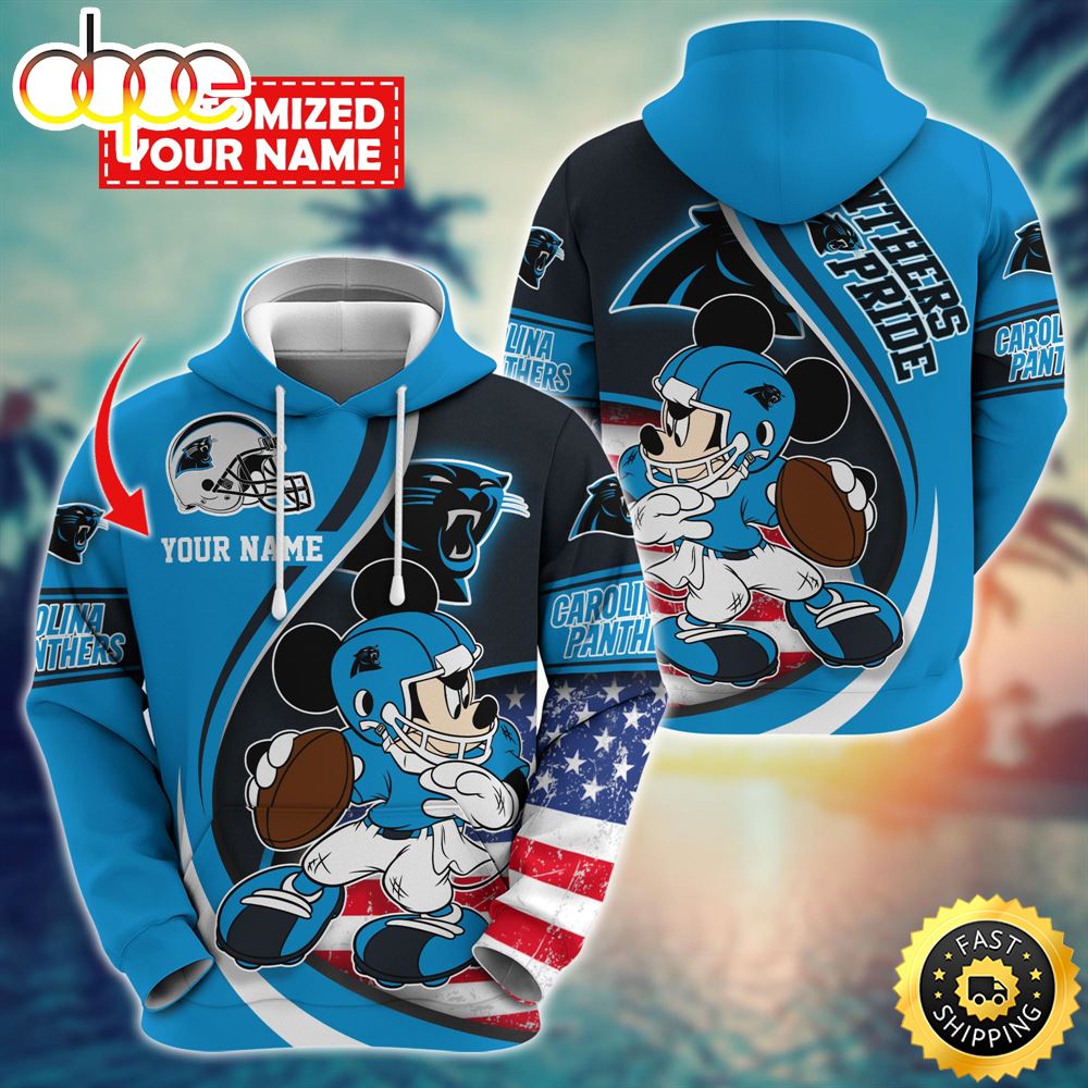 NFL Carolina Panthers Mickey Custom Hoodie Trending Shirt