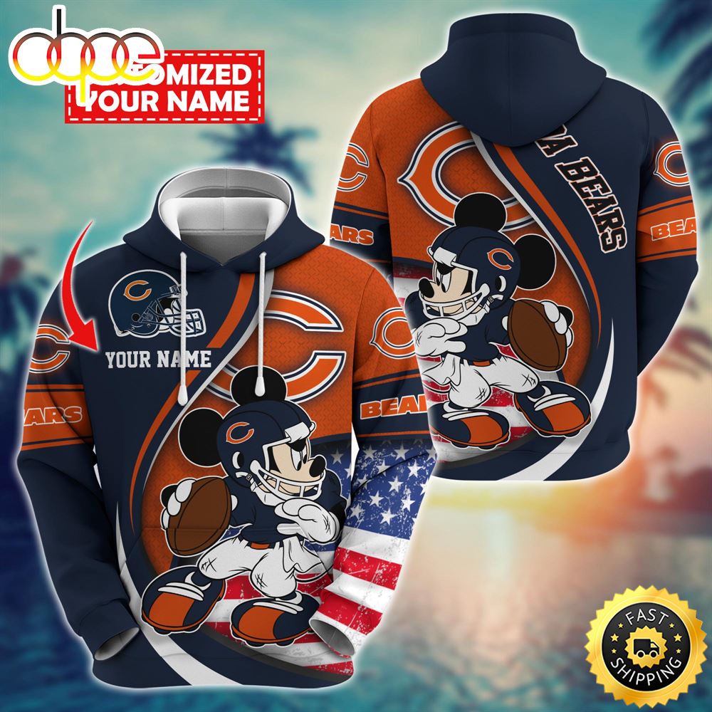 NFL Chicago Bears Mickey Custom Hoodie Trending Shirt