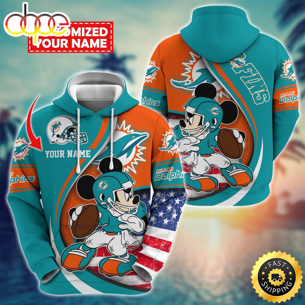 NFL Miami Dolphins Mickey Custom Hoodie Trending Shirt