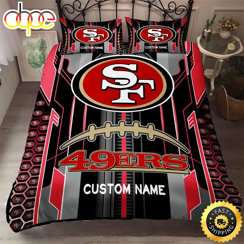 NFL San Francisco 49ers Custom Name Limited Edition Bedding Set