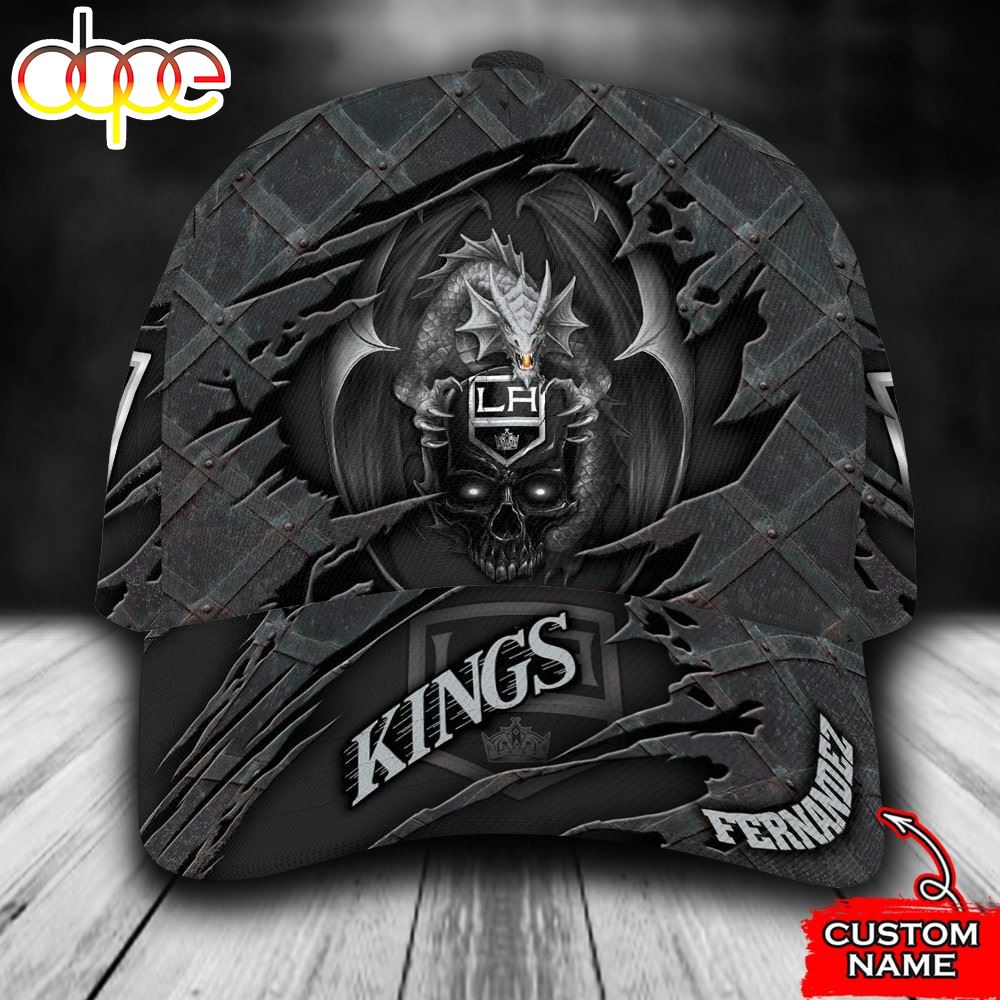 Personalized Los Angeles Kings Dragon Skull All Over Print 3D Baseball Cap