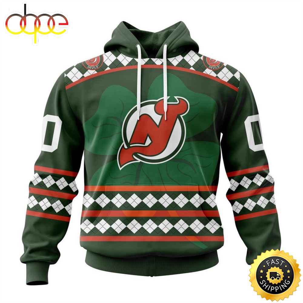 Personalized NHL New Jersey Devils Specialized Unisex Kits Hockey Celebrate St Patrick's Day Hoodie