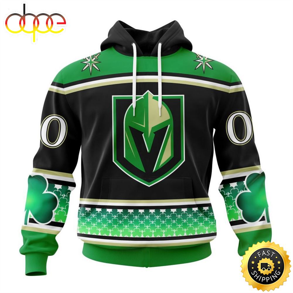 Personalized NHL Vegas Golden Knights Specialized Hockey Celebrate St Patrick's Day Hoodie