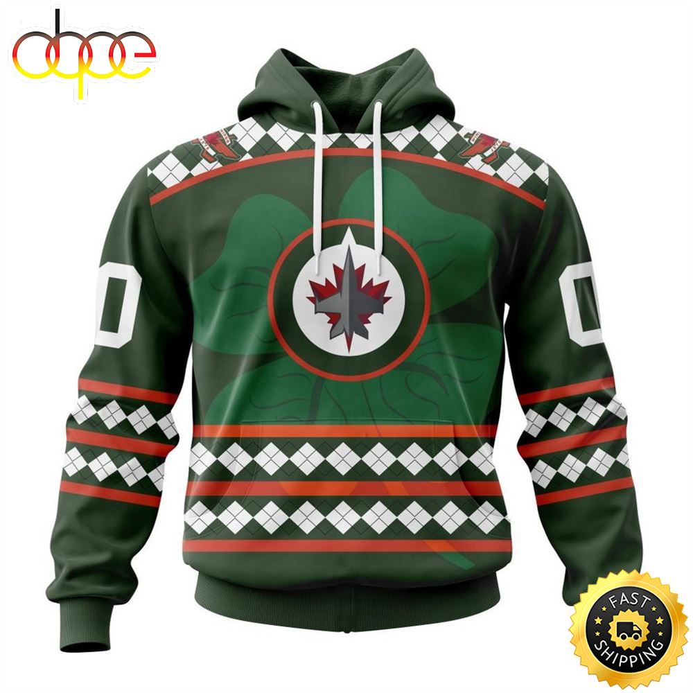Personalized NHL Winnipeg Jets Specialized Unisex Kits Hockey Celebrate St Patrick's Day Hoodie