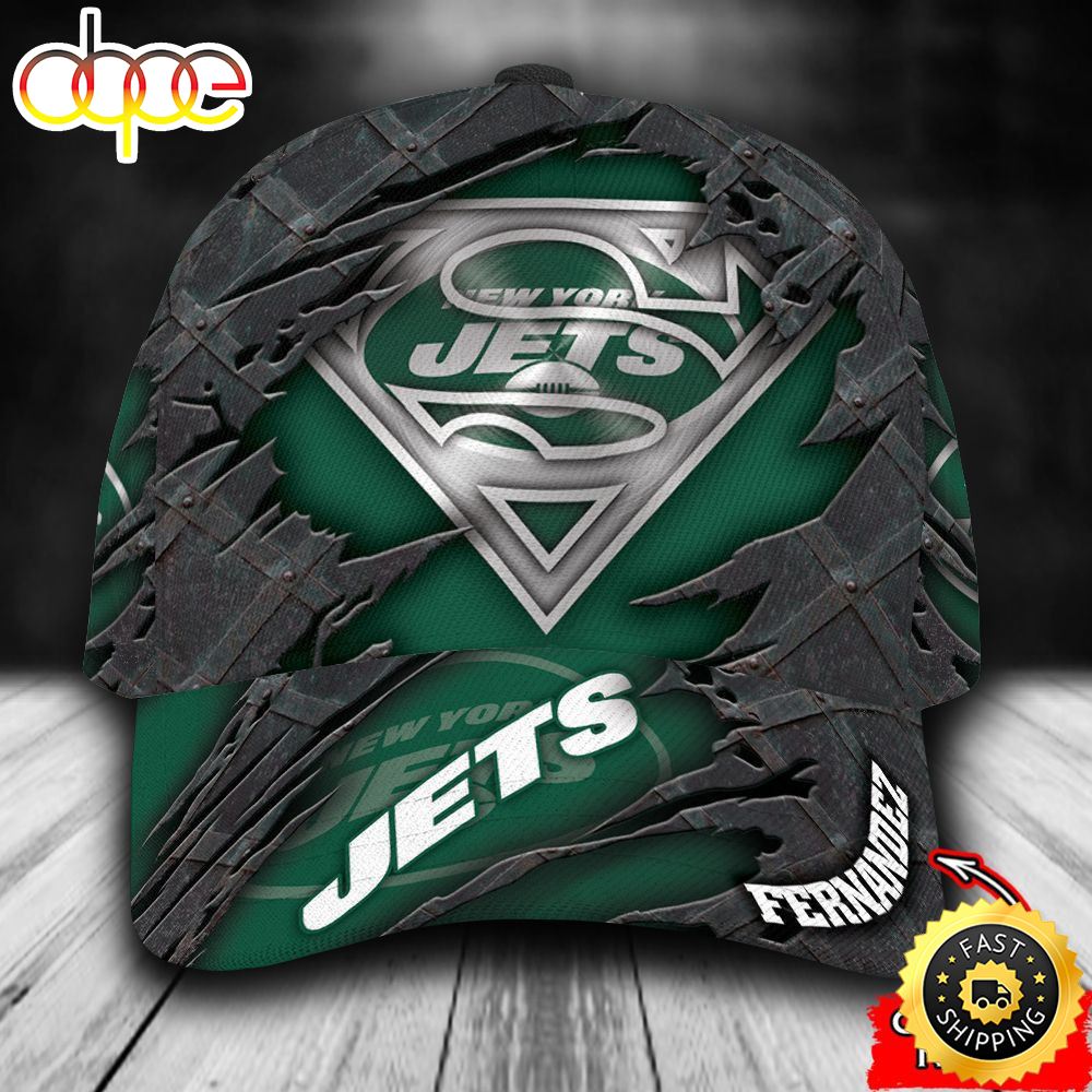 Personalized New York Jets Superman Logo All Over Print 3D Classic Cap