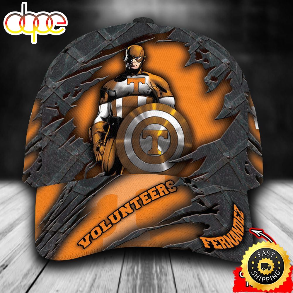 Personalized Tennessee Volunteers Captain America All Over Print 3D Classic Cap