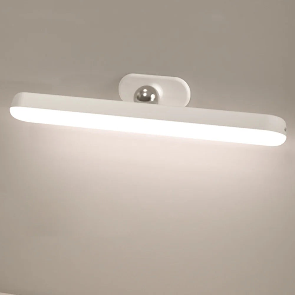 Wireless Mirror Vanity Lights Battery Operated LED Magnetic Cabinet Lights Adjustable Color Brightness & Angle for Home Bathroom