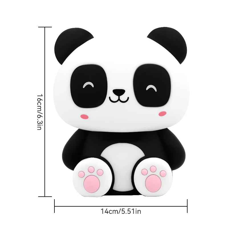 New Panda Night Light,Rechargeable Table Lamp,Touch-Control Dimming,Timer Function, Ideal for Home Decor, Perfect Gift Choice