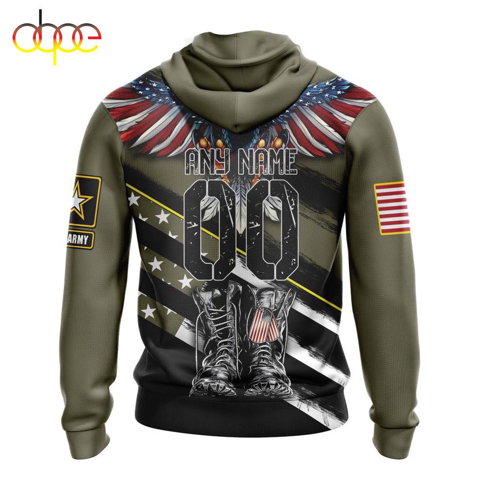 Custom Name And Number NFL Tennessee Titans Veterans Honor The Fallen 3D Hoodie Shirt