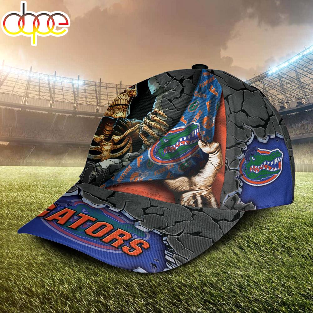 Custom Name NCAA Florida Gators Skeleton Halloween Classic Cap
