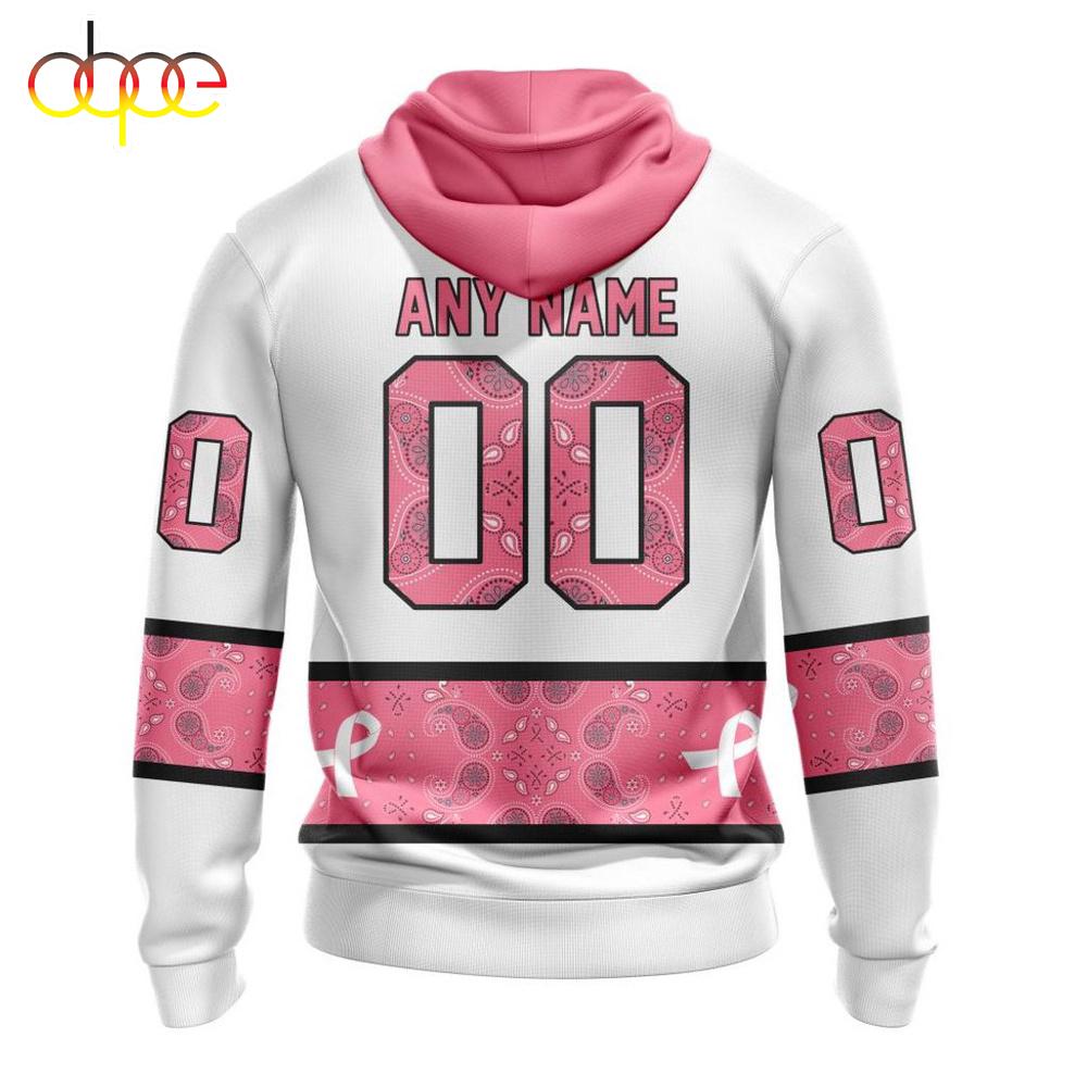 Custom Name NHL San Jose Sharks In October We Wear pink Breast Cancer 3D Hoodie Shirt