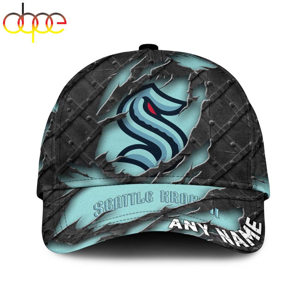 Custom Name NHL Seattle Kraken Baseball Classic Cap For Fans