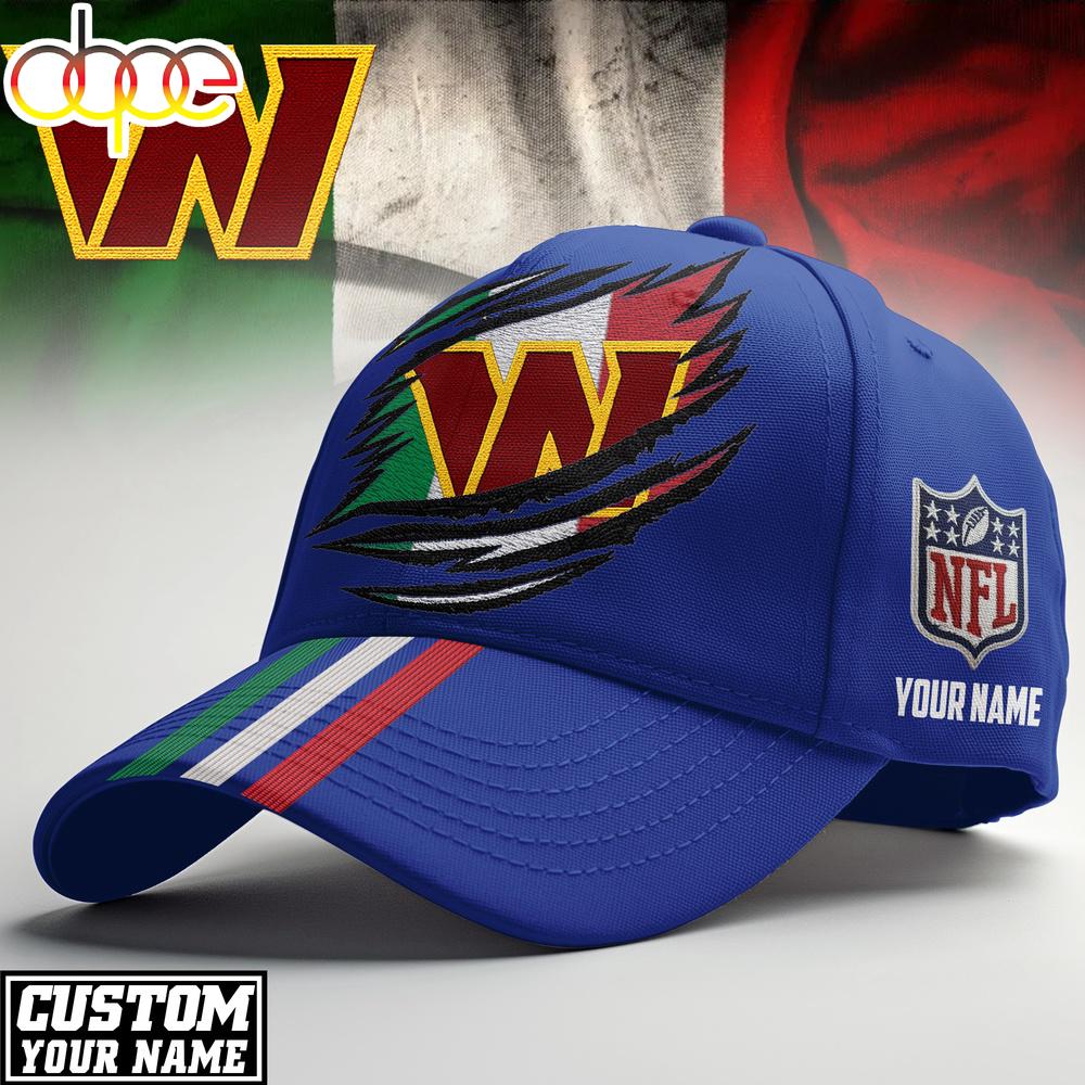 Custom Name Washington Commanders NFL Italy Classic Cap