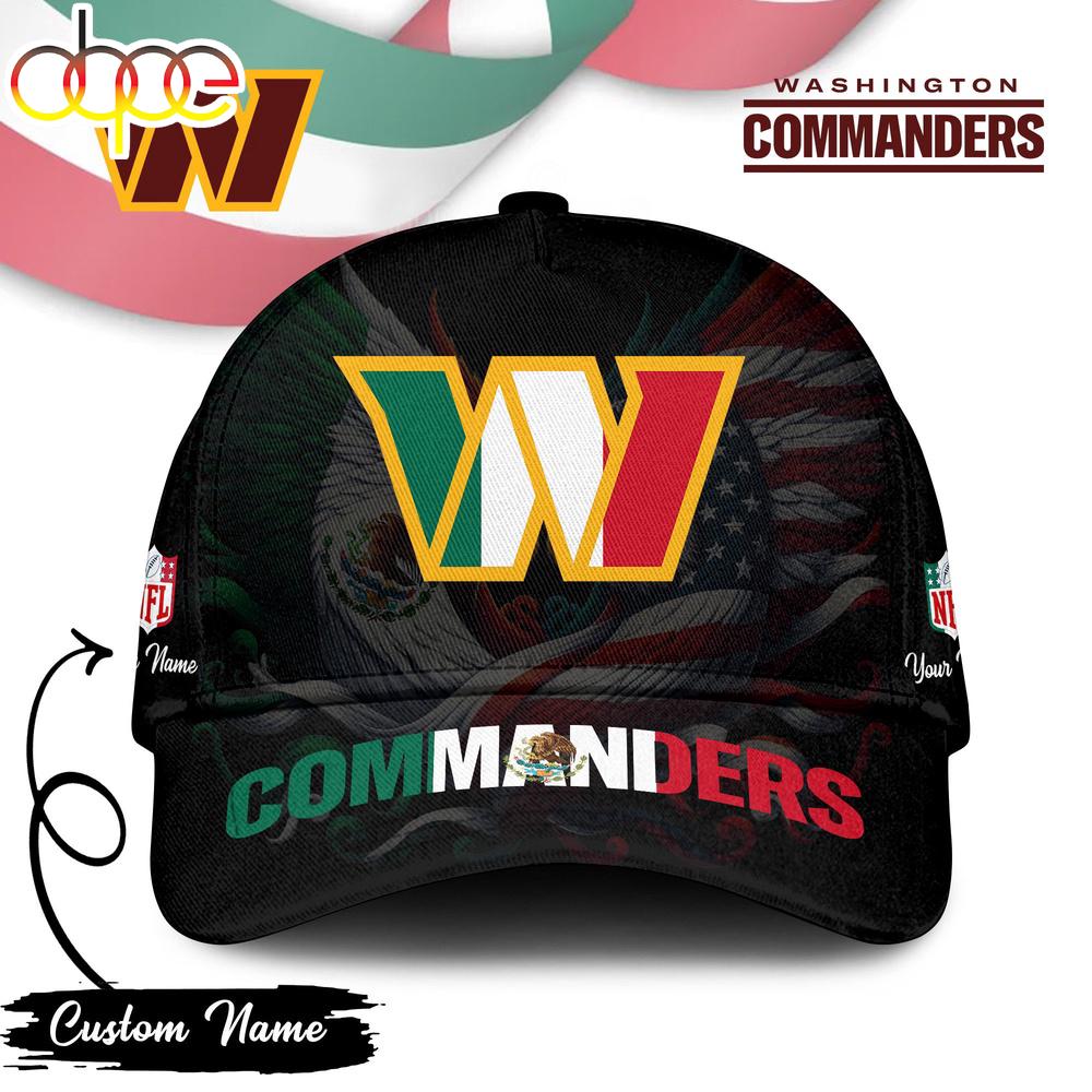Custom Name Washington Commanders NFL Mexican Classic Baseball Cap