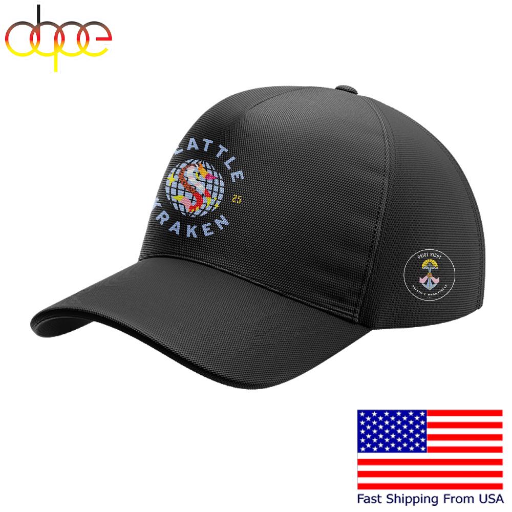 Limited Edition Seattle Kraken Pride Night 2025 Cap