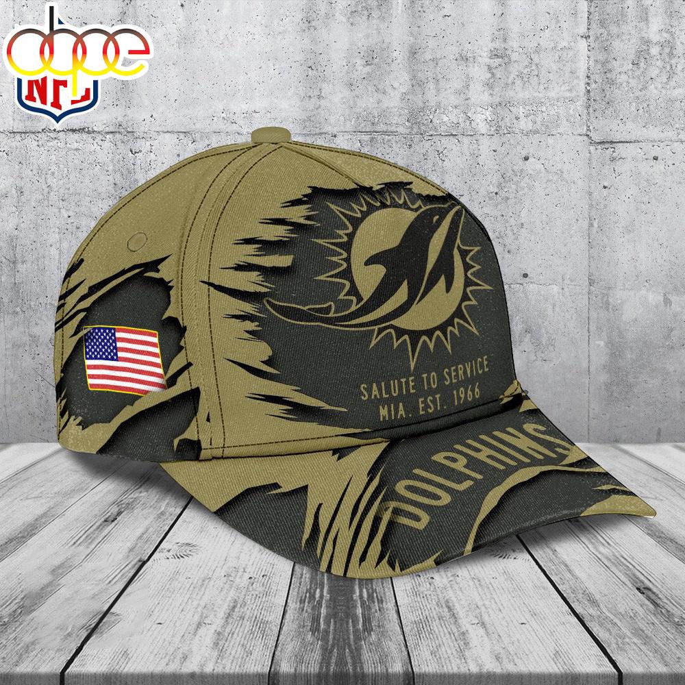 Miami Dolphins 2025 Salute to Service Classic Baseball Cap