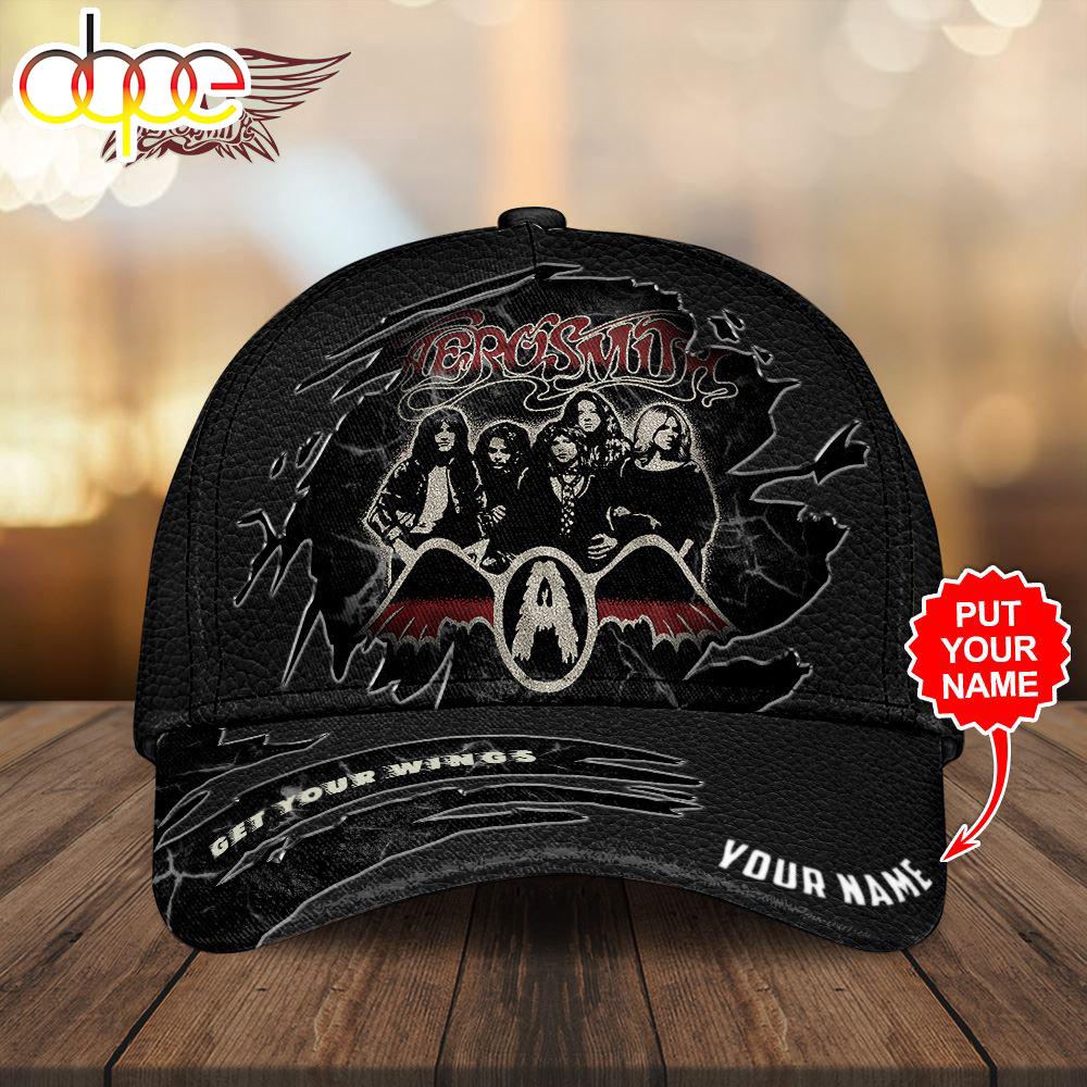 Custom Name 3D Cap Hat Personalized Aerosmith Classic Cap Gift Christmas For Fans